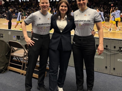 WBV-Schiedsrichterinnen beim DBBL-Pokal-Top4